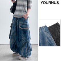 【YOURNUS】Lil Wave Balloon Cargo Denim