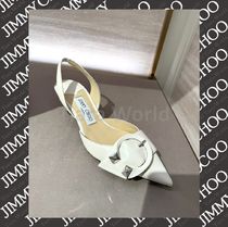 お洒落スタッズ★Jimmy Choo MONI 50 ベルト レザー ミュール