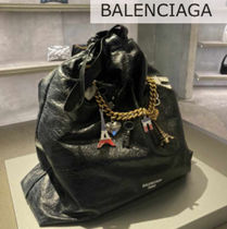 24SS BALENCIAGA Tote Crush チェーン M バッグ スーベニア