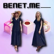 ◆BENETME◆ストリングリゾートドレスネイビー◆