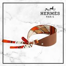 裏面がカジュアルで華やか♪【HERMES】グレシア カチューシャ