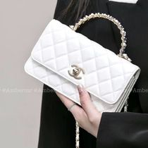 24P CHANEL CC_パールなハンドル フォンケース 小物がすっぽり♪