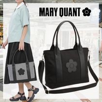 すぐ届く MARY QUANT* スクエアデイジーパッチ 2WAYトート