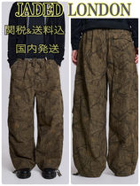 送料込 JADED LONDON パラシュートカーゴパンツ Forest Camo