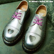 Dr Martens x MADEME 1461 QUAD★コラボ★3ホール★厚底★SILVER