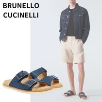 【BRUNELLO CUCINELLI】アーバン レザー スライドサンダル