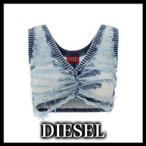 ◆DIESEL◆ Vネック ディストレスト コープ トップ 送料関税込