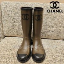 【楽しいお洒落♪】CHANEL ロング レインブーツ