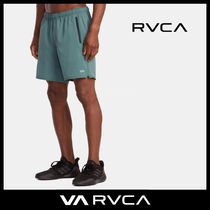 【RVCA】ロゴ ショートパンツ グリーン / 送料無料