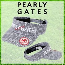 すぐ届く PEARLY GATES* ポリエステルカノコ バイザー PG総柄