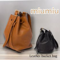 MiuMiu＊Leather bucket bag レザー バケットバッグ＊送料込