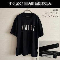 関税送料込国内発送★AMIRI ロゴ プリント コットン Tシャツ