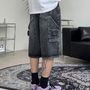 SATiiiZ デニム・ジーパン 【SATIIIZ】Carton Patch Carpenter Bermuda Pants(3)