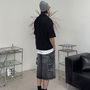 SATiiiZ デニム・ジーパン 【SATIIIZ】Carton Patch Carpenter Bermuda Pants(8)