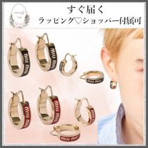 【ロゴが印象的♪】ミュウミュウ ピアス 大人気♡