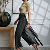 Elie Tahari パンツ 上級オシャレ【elietahari】オーバーレイ ワイドレッグパンツ(3)