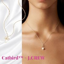 コラボ【Catbird×J.Crew】14K☆淡水パール＆リボン ネックレス