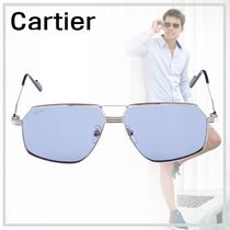 洗練された【Cartier】パイロット  サングラス コア 61MM 24SS