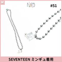 セブチ ミンギュ着用 [NIRO] ACRYLiC DiCE n PEARL NECKLACE #51