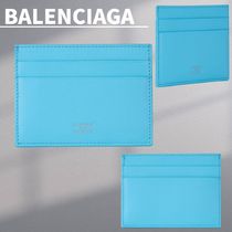 関税込【BALENCIAGA】レザーカードケースSkyBlue