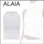 ALAIA トップスその他 【ALAIA】クロップニットフード付きトップ ホワイト