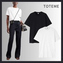 【TOTEME】マストアイテム★シンプルコットンジャージー Tシャツ