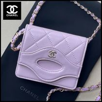 【可愛いラベンダーカラー♡】CHANEL カードホルダー