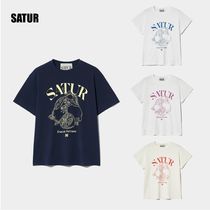 [SATUR] Cafri Citron Drawing Summer Graphic Tシャツ ☆送料込