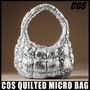 COS ハンドバッグ ◆人気商品◆COS QUILTED MICRO BAG SILVER◆関税/送料無料◆