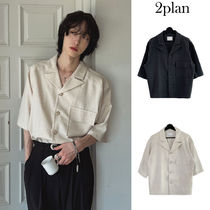 【2plan】Ladlo cropped linen pocket blazer
