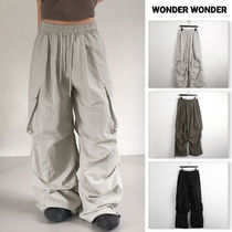 【WONDER WONDER】Nylon Cargo 2Way Banding L Wide Jogger Pt