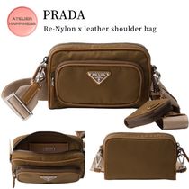 【PRADA】Re-Nylon xレザー ショルダーバッグ SS