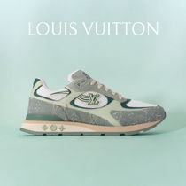 新*LOUIS VUITTON*LV グリーンデニム ランアウェイスニーカー