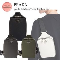 【PRADA】プラダ ブリック サフィアーノレザー バッグ