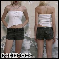 【BOHEMIAN SEOUL】BOHEMSEO CAMOUFLAGE MINI SHORTS 24SS正規品