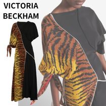 【VICTORIA BECKHAM】アシンメトリー シルク マキシドレス