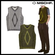 【MISCHIEF】RHOMBUS KNIT VEST /追跡付