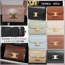 人気☆品薄☆関税込【CELINE】トリオンフ スモール/三つ折り財布