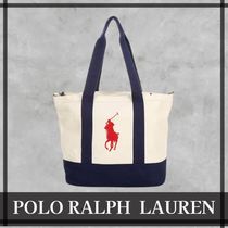 【POLO RALPH LAUREN】ポロポニー刺繍 シンプル トートバッグ