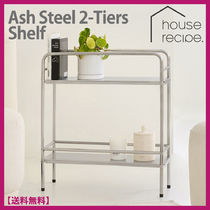 ハウスレシピ★Ash Steel 2-Tiers Shelf★アッシュアイアン2段棚