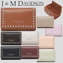 国内直営**J&M DAVIDSON**　ウィズ スタッズ　三つ折り財布