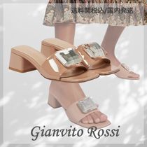 関税込■Gianvito Rossi■Jaipur 装飾パテントレザーミュール