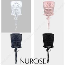 ［NUROSE］THREE RIBBON TUBE TOP 4color