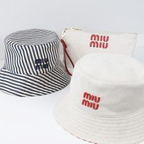 【国内即発】MIU MIU ポーチ付 リバーシブル  バケットハット