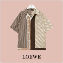 新作*LOEWE* シルク ショートスリーブシャツ 半袖 モノグラム