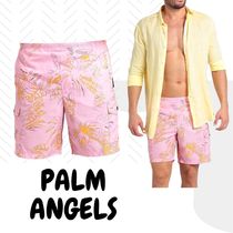 PALM ANGELS◇水着 マルチカラーデザイン ドローストリングあり