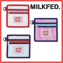 すぐ届く☆MILKFED. メッシュポーチ ロゴ シースルー ギフトにも