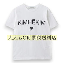 関税送料込み【KIMHEKIM】ホワイト Heart Tシャツ 大人もOK♪