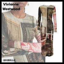 送料関税込み★Vivienne Westwood★Boulle プリントミディドレス