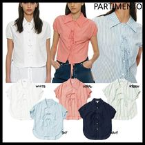 ●PARTIMENTO●RIBBON STRAP PUFF BLOUSE リボンブラウス 半袖